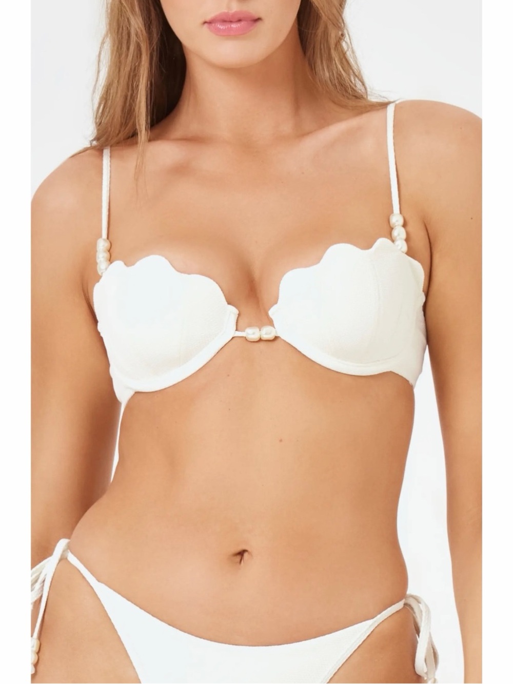 L SPACE Sunrise Shell Bikini Size Medium